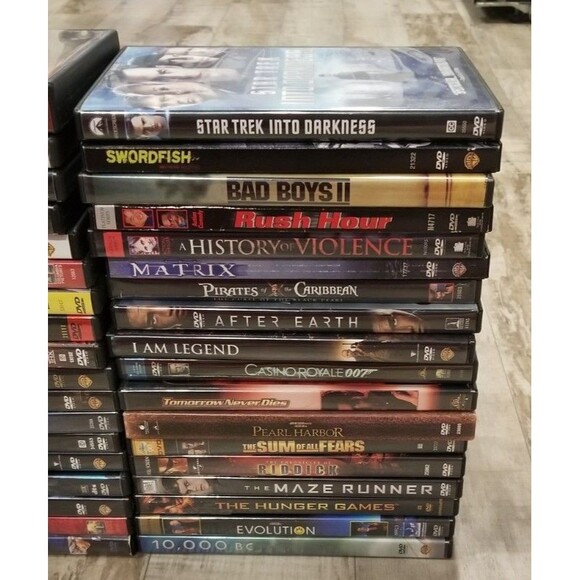 Lot of 38 DVDs Popular Blockbuster Action Epic Movies Mummy The Matrix Xmen VG - Picture 3 of 4